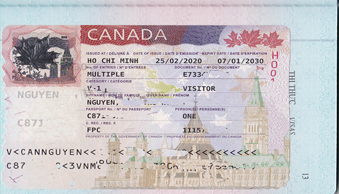Hình ảnh visa canada 10 năm